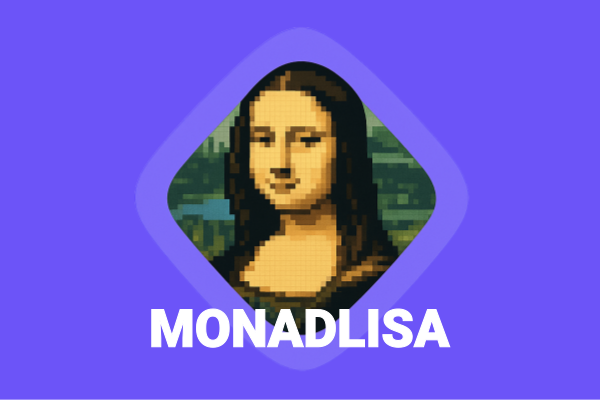 Monad Lisa - Pixel Art - Farcaster Mini Apps screenshot